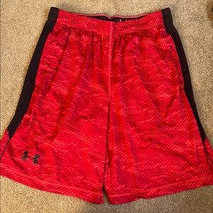Under Armour Men's Red Athletic Shorts